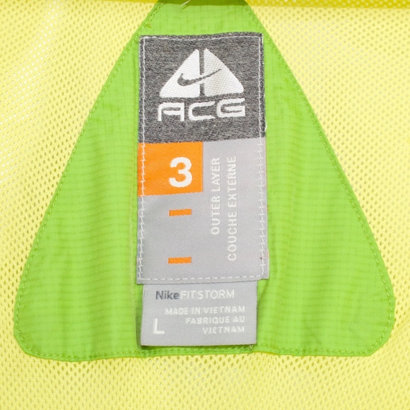 Nike ACG Green Water Resistant Zip up Running Thumb Holes Jacket Size L - Picture 5 of 8